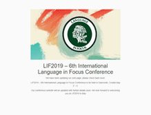 Tablet Screenshot of languageinfocus.org